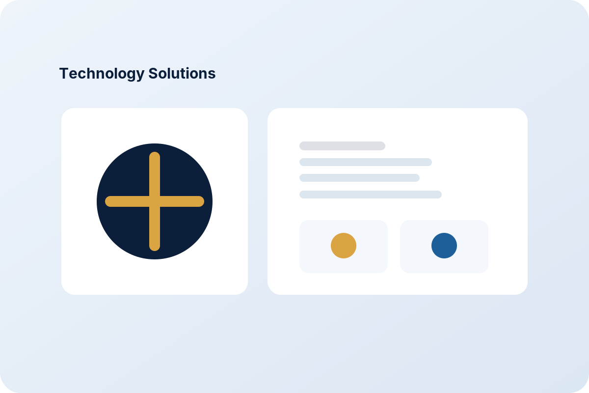 Illustration representing technology and cloud services.